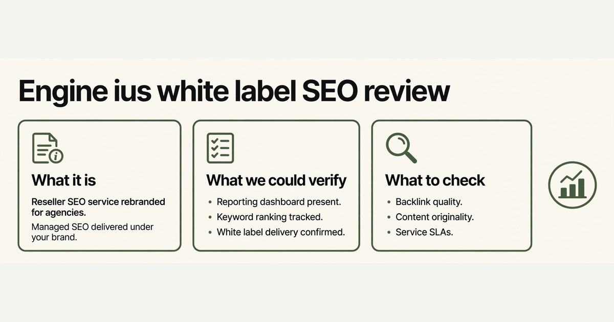 Seo white label engine ius marketing review summary cards