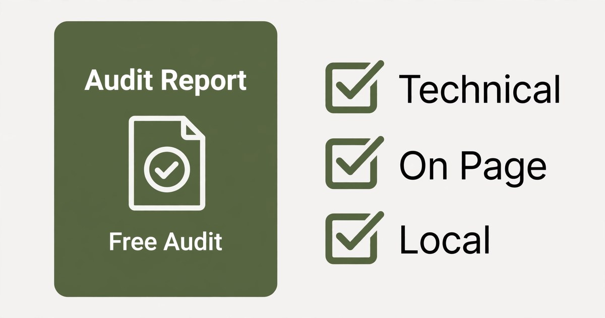 Free white label seo audit tool report cover with checklist