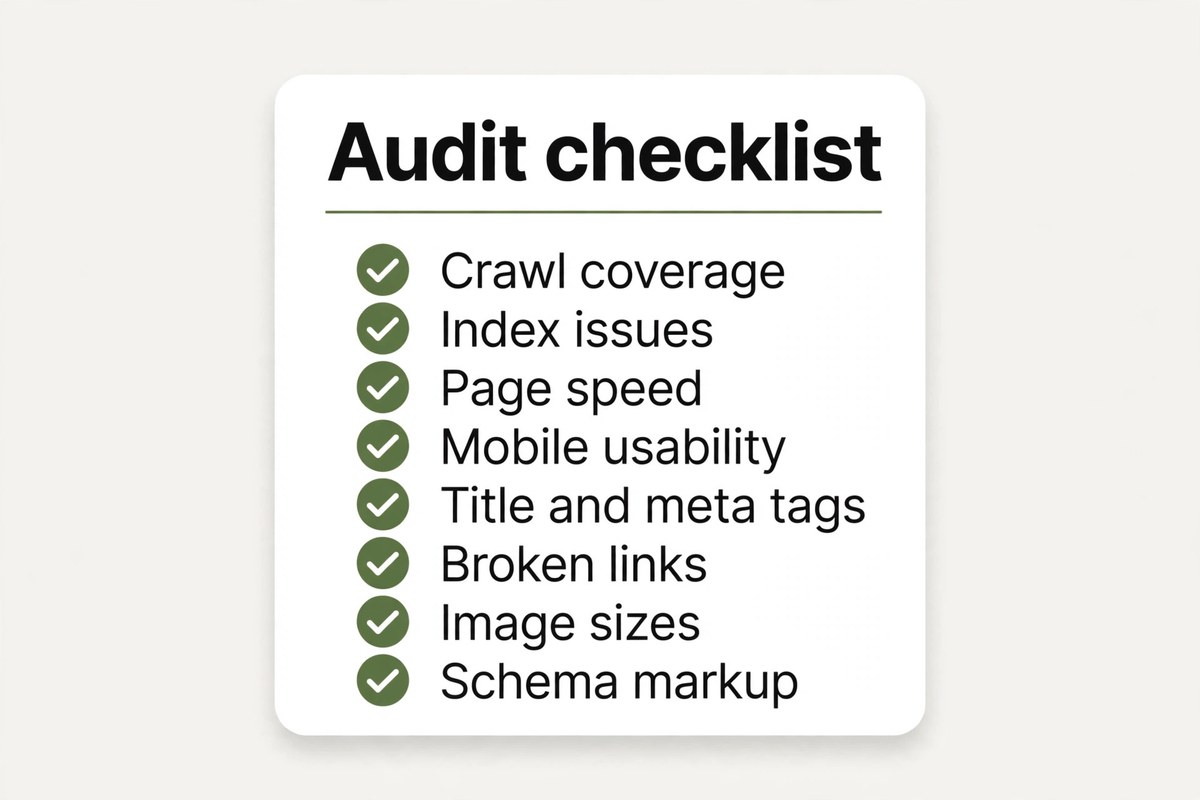 Eight point checklist of what a white label SEO audit tool must check